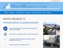 Tablet Screenshot of montemeubles13.com